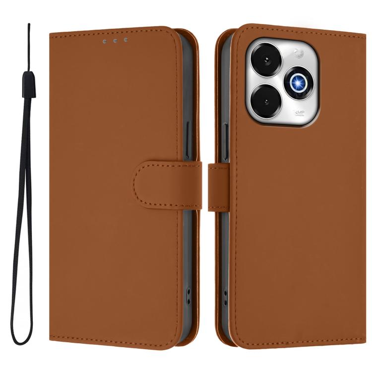 Skin Feel Solid Color Leather Phone Case with Lanyard, For Umidigi G100X 5G / 4G, For Umidigi G100 Pro