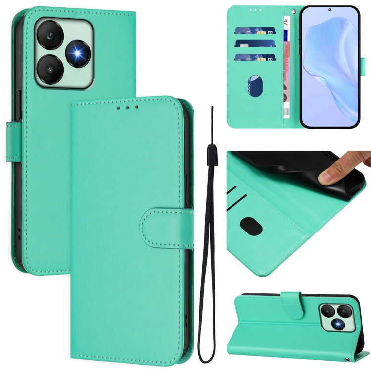 Skin Feel Solid Color Leather Phone Case with Lanyard, For Wiko T60 / Cubot P80, For Wiko T20
