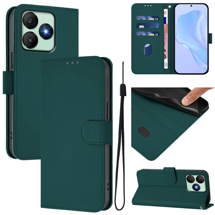 Skin Feel Solid Color Leather Phone Case with Lanyard, For Wiko T60 / Cubot P80, For Wiko T20