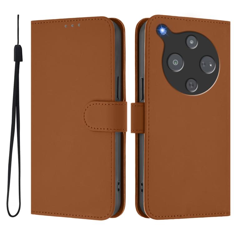 Skin Feel Solid Color Leather Phone Case with Lanyard, For ZTE Nubia P9 Pro 5G/Optus X Pro 2 5G, For ZTE Nubia P7 Pro 5G/Optus X Value 5G