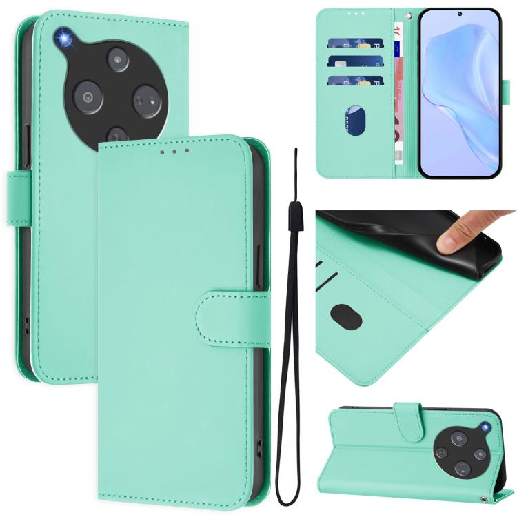 Skin Feel Solid Color Leather Phone Case with Lanyard, For ZTE Nubia P9 Pro 5G/Optus X Pro 2 5G, For ZTE Nubia P7 Pro 5G/Optus X Value 5G