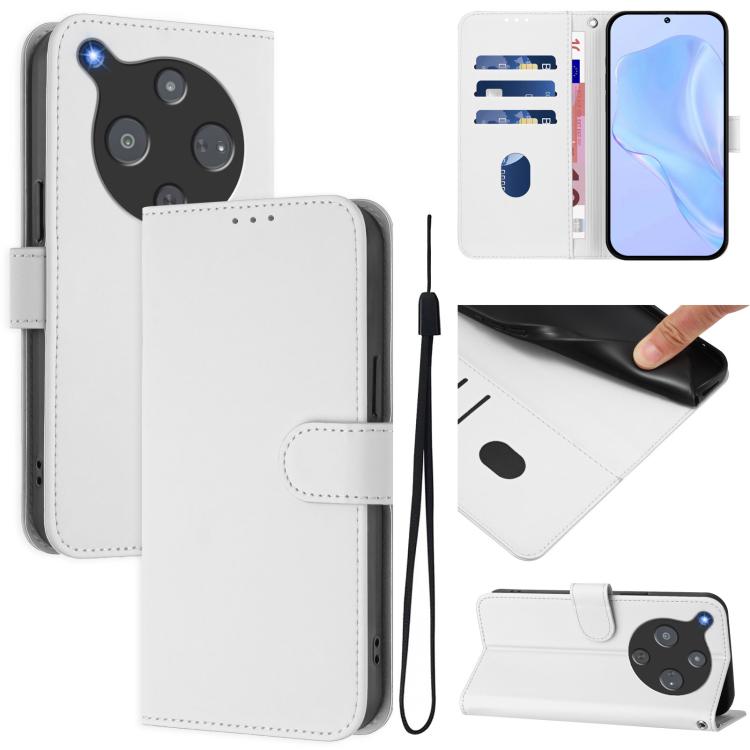 Skin Feel Solid Color Leather Phone Case with Lanyard, For ZTE Nubia P9 Pro 5G/Optus X Pro 2 5G, For ZTE Nubia P7 Pro 5G/Optus X Value 5G