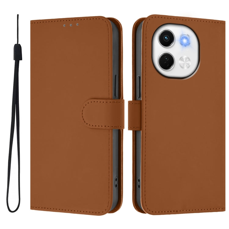 Skin Feel Solid Color Leather Phone Case with Lanyard, For Tecno Spark 30 5G / Pova 6 Neo 5G, For Tecno Spark Go 1