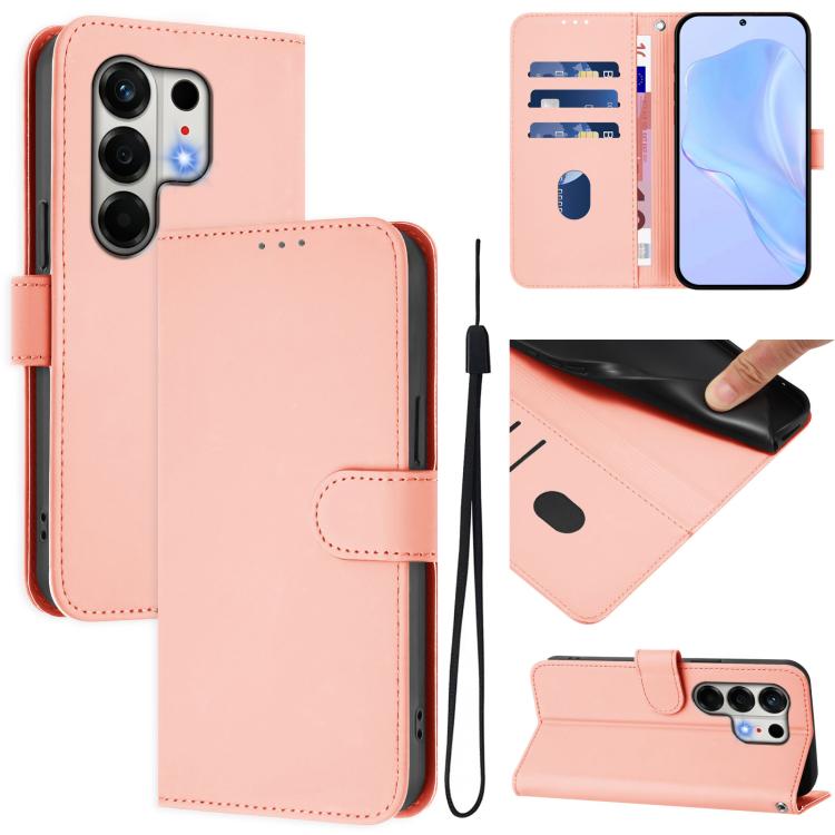 Skin Feel Solid Color Leather Phone Case with Lanyard, For Tecno Camon 50 Pro 4G, For Tecno Camon 50 4G / CN5