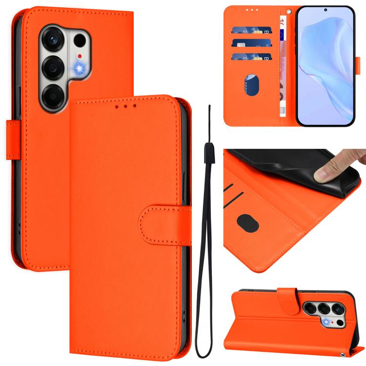 Skin Feel Solid Color Leather Phone Case with Lanyard, For Tecno Camon 50 Pro 4G, For Tecno Camon 50 4G / CN5