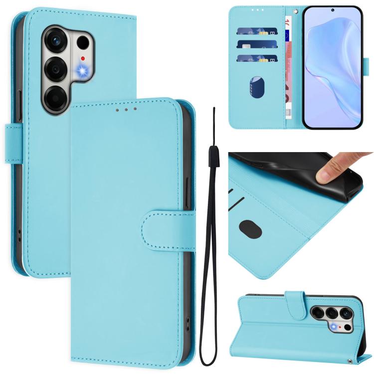 Skin Feel Solid Color Leather Phone Case with Lanyard, For Tecno Camon 50 Pro 4G, For Tecno Camon 50 4G / CN5