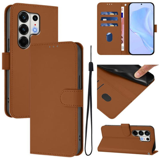 Skin Feel Solid Color Leather Phone Case with Lanyard, For Tecno Camon 50 Pro 4G, For Tecno Camon 50 4G / CN5
