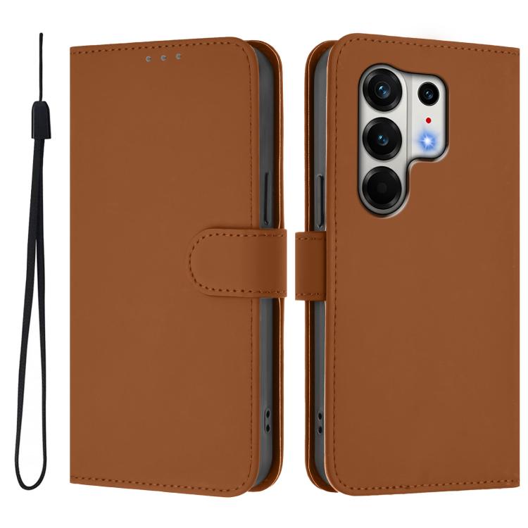 Skin Feel Solid Color Leather Phone Case with Lanyard, For Tecno Camon 50 Pro 4G, For Tecno Camon 50 4G / CN5
