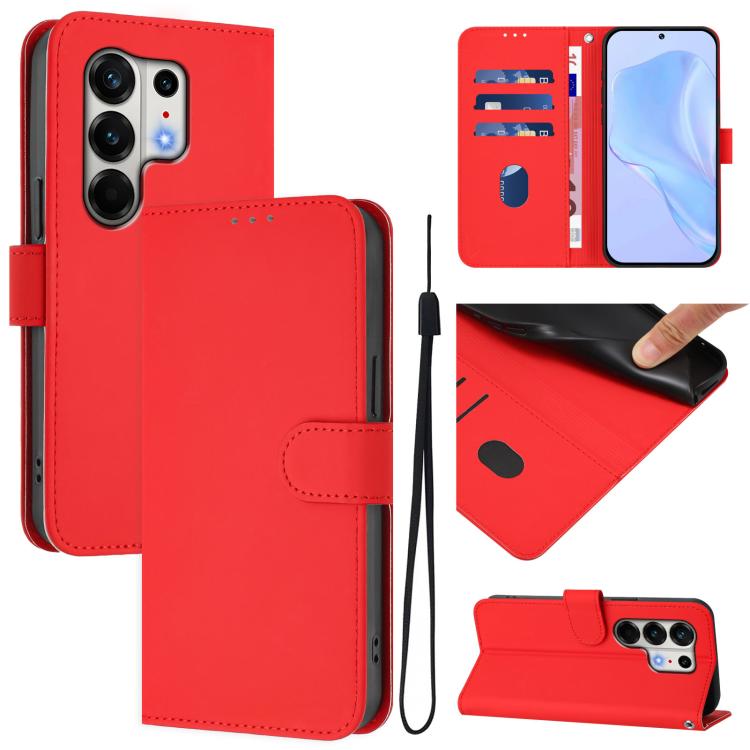 Skin Feel Solid Color Leather Phone Case with Lanyard, For Tecno Camon 50 Pro 4G, For Tecno Camon 50 4G / CN5