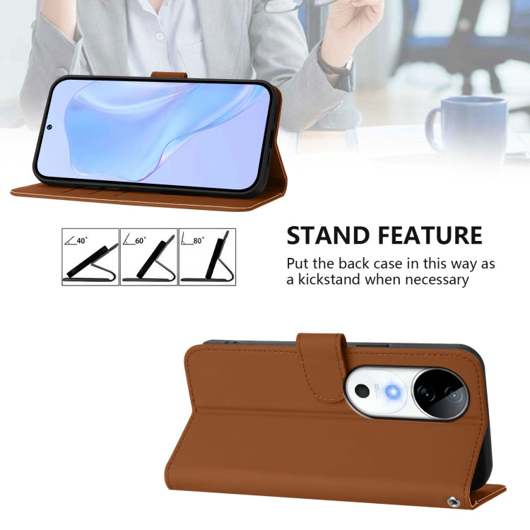 Skin Feel Solid Color Leather Phone Case with Lanyard, For vivo S19, For vivo Y28 4G