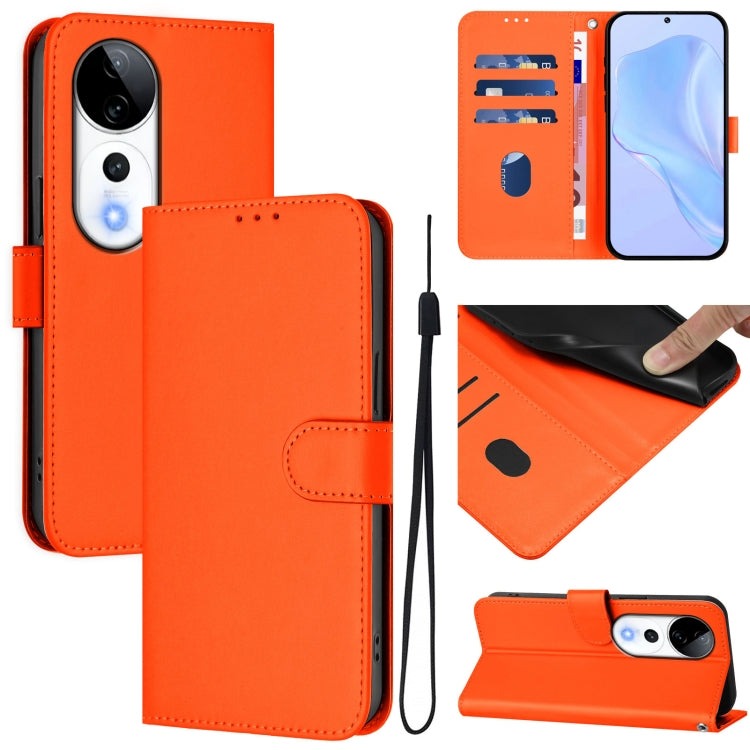Skin Feel Solid Color Leather Phone Case with Lanyard, For vivo V40 Lite 5G / V30E 5G Global, For vivo S19 Pro