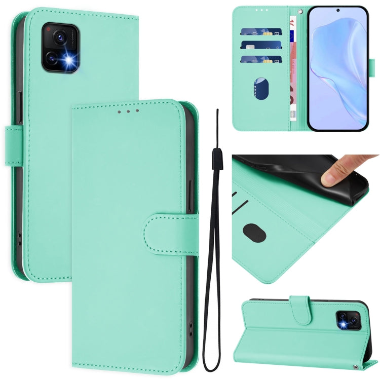 Skin Feel Solid Color Leather Phone Case with Lanyard, For vivo Y52S 5G / iQOO U3 / Y31S 5G, For vivo Y70S