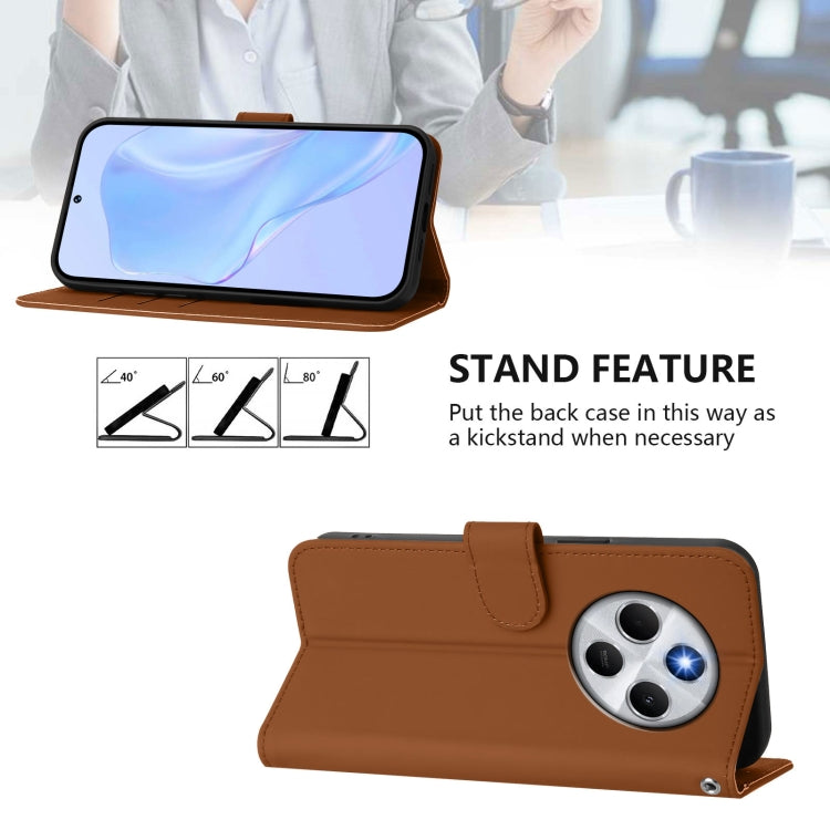 Skin Feel Solid Color Leather Phone Case with Lanyard, For Redmi 14C 4G, For Redmi K70 Ultra Global