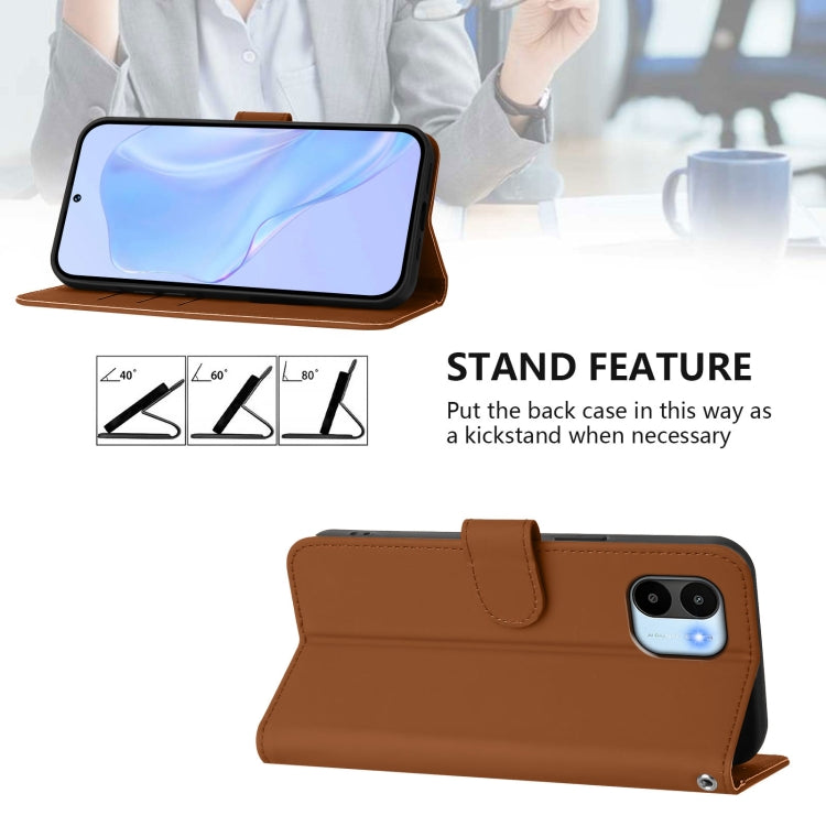 Skin Feel Solid Color Leather Phone Case with Lanyard, For Redmi A1 4G Global / A2 4G, For Redmi Note 12 Explorer