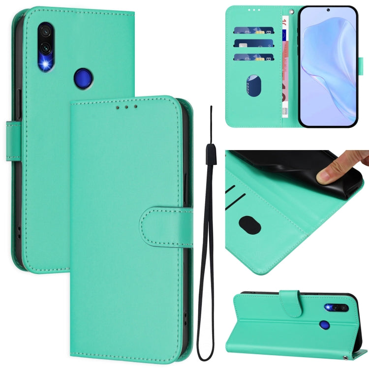 Skin Feel Solid Color Leather Phone Case with Lanyard, For Redmi Note 8 Pro, For Redmi Note 7 / 7 Pro / 7S