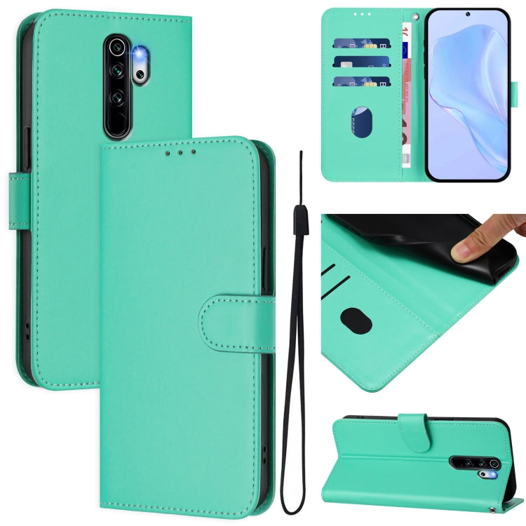 Skin Feel Solid Color Leather Phone Case with Lanyard, For Redmi Note 8 Pro, For Redmi Note 7 / 7 Pro / 7S