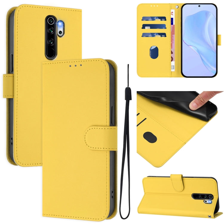 Skin Feel Solid Color Leather Phone Case with Lanyard, For Redmi Note 8 Pro, For Redmi Note 7 / 7 Pro / 7S
