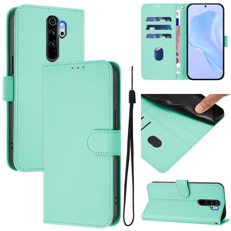 Skin Feel Solid Color Leather Phone Case with Lanyard, For Redmi Note 8 Pro, For Redmi Note 7 / 7 Pro / 7S