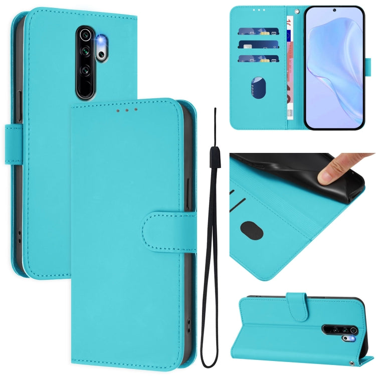 Skin Feel Solid Color Leather Phone Case with Lanyard, For Redmi Note 8 Pro, For Redmi Note 7 / 7 Pro / 7S