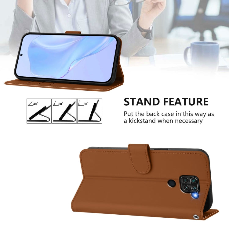 Skin Feel Solid Color Leather Phone Case with Lanyard, For Redmi Note 9 4G Global / 10X 4G, For Redmi Note 8