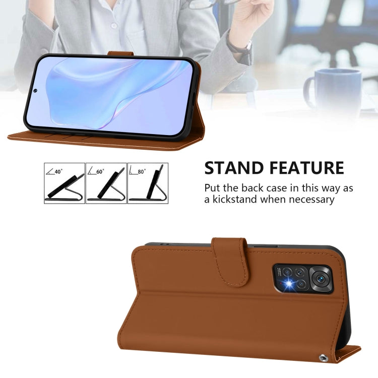 Skin Feel Solid Color Leather Phone Case with Lanyard, For Redmi Note 11 4G Global, For Redmi A1+ 4G / A2+