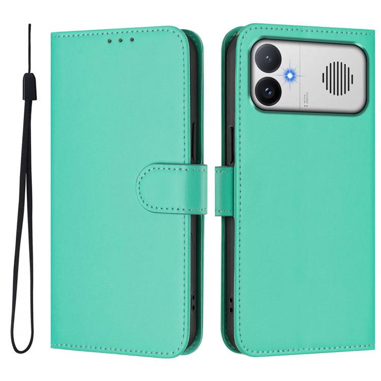 Skin Feel Solid Color Leather Phone Case with Lanyard, For Redmi A5 4G 171.8mm/A7 4G 171.8mm, For Redmi K90 Max 5G