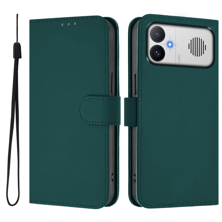Skin Feel Solid Color Leather Phone Case with Lanyard, For Redmi A5 4G 171.8mm/A7 4G 171.8mm, For Redmi K90 Max 5G