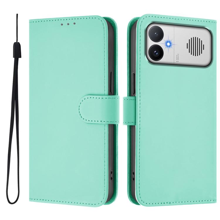 Skin Feel Solid Color Leather Phone Case with Lanyard, For Redmi A5 4G 171.8mm/A7 4G 171.8mm, For Redmi K90 Max 5G