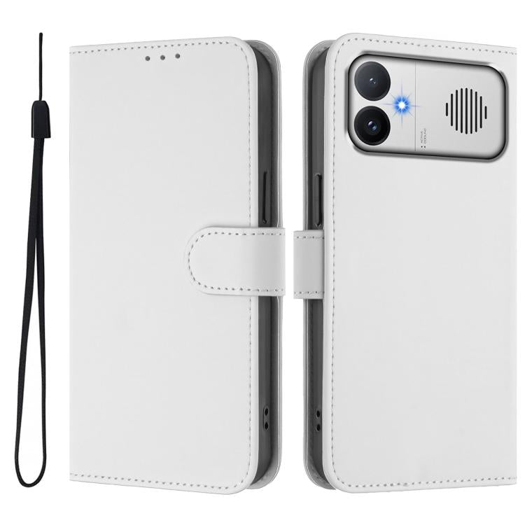 Skin Feel Solid Color Leather Phone Case with Lanyard, For Redmi A5 4G 171.8mm/A7 4G 171.8mm, For Redmi K90 Max 5G