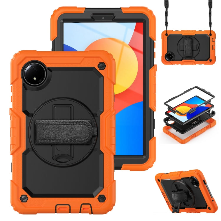 Turntable Holder Silicone Hybrid PC Tablet Case with Shoulder Strap, For Xiaomi Redmi Pad 2 SE 9.7 2026, For Xiaomi Redmi Pad 2, For Xiaomi Redmi Pad SE 8.7 2024