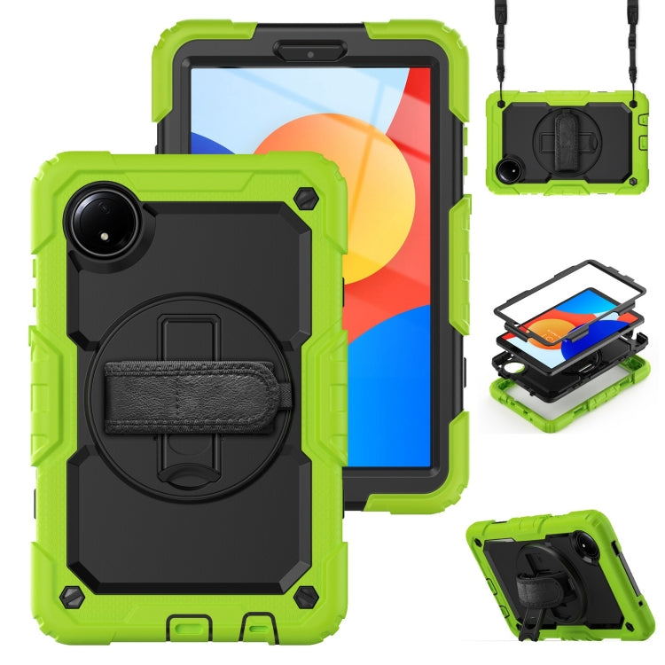 Turntable Holder Silicone Hybrid PC Tablet Case with Shoulder Strap, For Xiaomi Redmi Pad 2 SE 9.7 2026, For Xiaomi Redmi Pad 2, For Xiaomi Redmi Pad SE 8.7 2024