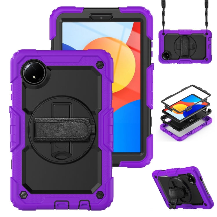Turntable Holder Silicone Hybrid PC Tablet Case with Shoulder Strap, For Xiaomi Redmi Pad 2 SE 9.7 2026, For Xiaomi Redmi Pad 2, For Xiaomi Redmi Pad SE 8.7 2024