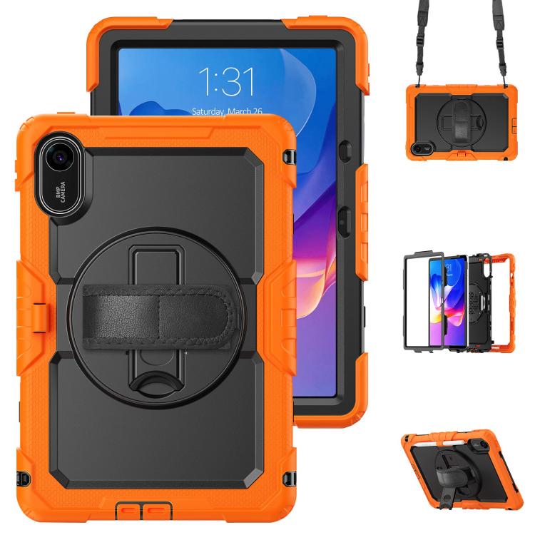 Turntable Holder Silicone Hybrid PC Tablet Case with Shoulder Strap, For Xiaomi Redmi Pad 2 SE 9.7 2026, For Xiaomi Redmi Pad 2, For Xiaomi Redmi Pad SE 8.7 2024