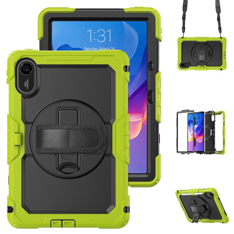 Turntable Holder Silicone Hybrid PC Tablet Case with Shoulder Strap, For Xiaomi Redmi Pad 2 SE 9.7 2026, For Xiaomi Redmi Pad 2, For Xiaomi Redmi Pad SE 8.7 2024