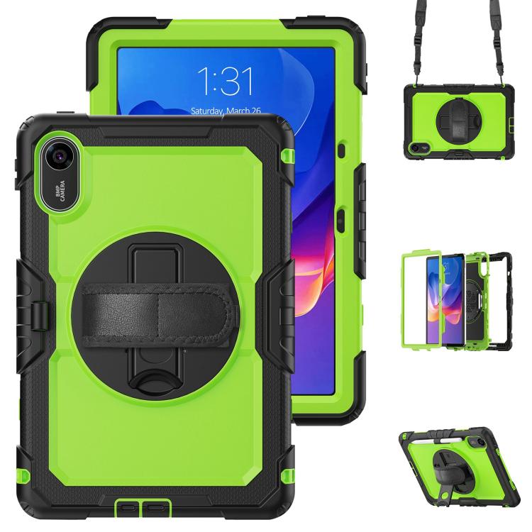 Turntable Holder Silicone Hybrid PC Tablet Case with Shoulder Strap, For Xiaomi Redmi Pad 2 SE 9.7 2026, For Xiaomi Redmi Pad 2, For Xiaomi Redmi Pad SE 8.7 2024