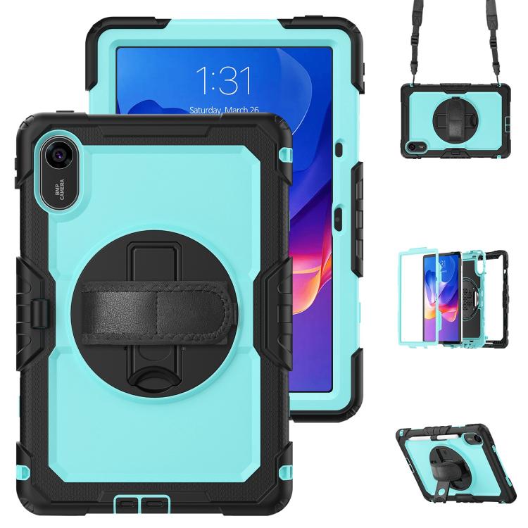 Turntable Holder Silicone Hybrid PC Tablet Case with Shoulder Strap, For Xiaomi Redmi Pad 2 SE 9.7 2026, For Xiaomi Redmi Pad 2, For Xiaomi Redmi Pad SE 8.7 2024