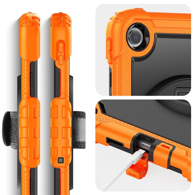 Turntable Holder Silicone Hybrid PC Tablet Case with Shoulder Strap, For Xiaomi Redmi Pad 2 SE 9.7 2026, For Xiaomi Redmi Pad 2, For Xiaomi Redmi Pad SE 8.7 2024