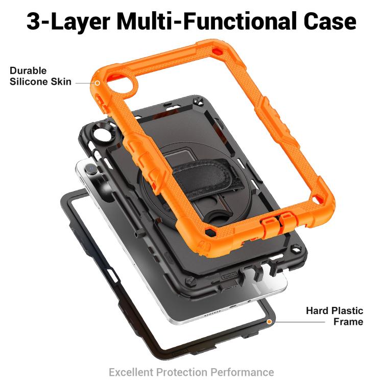 Turntable Holder Silicone Hybrid PC Tablet Case with Shoulder Strap, For Xiaomi Redmi Pad 2 SE 9.7 2026, For Xiaomi Redmi Pad 2, For Xiaomi Redmi Pad SE 8.7 2024