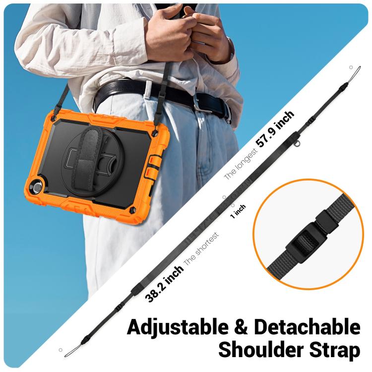 Turntable Holder Silicone Hybrid PC Tablet Case with Shoulder Strap, For Xiaomi Redmi Pad 2 SE 9.7 2026, For Xiaomi Redmi Pad 2, For Xiaomi Redmi Pad SE 8.7 2024