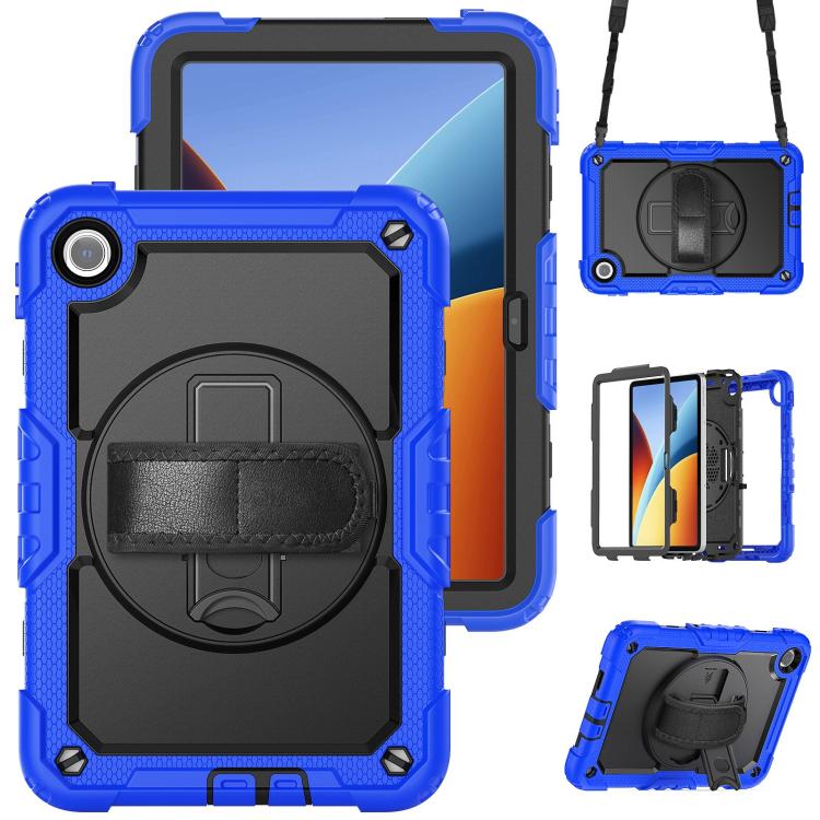 Turntable Holder Silicone Hybrid PC Tablet Case with Shoulder Strap, For Xiaomi Redmi Pad 2 SE 9.7 2026, For Xiaomi Redmi Pad 2, For Xiaomi Redmi Pad SE 8.7 2024