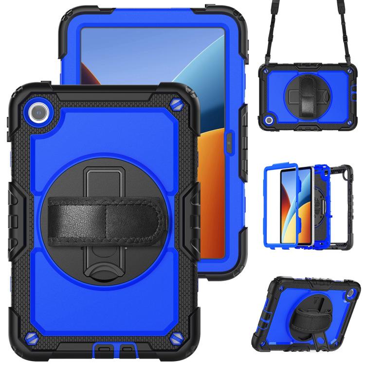 Turntable Holder Silicone Hybrid PC Tablet Case with Shoulder Strap, For Xiaomi Redmi Pad 2 SE 9.7 2026, For Xiaomi Redmi Pad 2, For Xiaomi Redmi Pad SE 8.7 2024