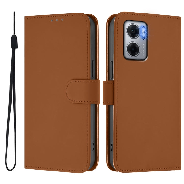 Skin Feel Solid Color Leather Phone Case with Lanyard, For Xiaomi Poco M4 5G / M5 4G, For Xiaomi 13 Pro 5G