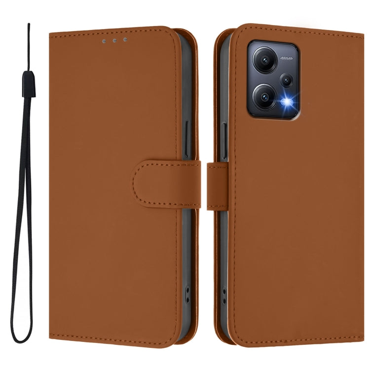 Skin Feel Solid Color Leather Phone Case with Lanyard, For Xiaomi Poco X5, For Xiaomi 13 Lite 5G Global / Civi 2