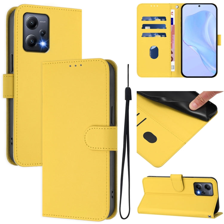 Skin Feel Solid Color Leather Phone Case with Lanyard, For Xiaomi Poco X5, For Xiaomi 13 Lite 5G Global / Civi 2