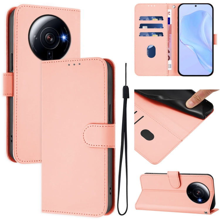 Skin Feel Solid Color Leather Phone Case with Lanyard, For Xiaomi Poco M5s, For Xiaomi 12S Ultra