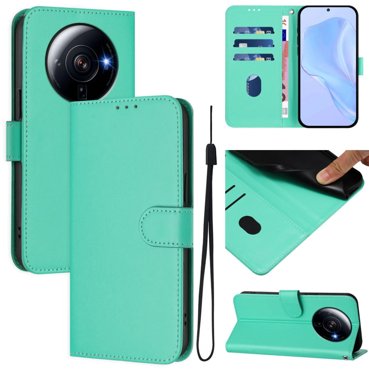 Skin Feel Solid Color Leather Phone Case with Lanyard, For Xiaomi Poco M5s, For Xiaomi 12S Ultra