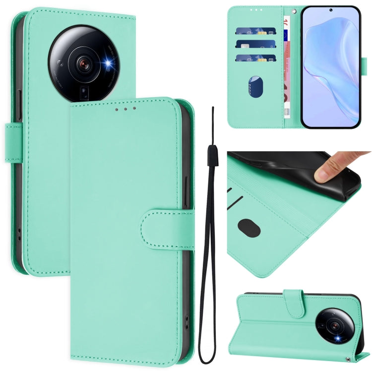 Skin Feel Solid Color Leather Phone Case with Lanyard, For Xiaomi Poco M5s, For Xiaomi 12S Ultra