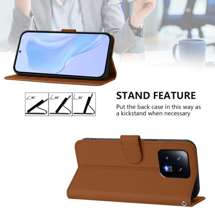 Skin Feel Solid Color Leather Phone Case with Lanyard, For Xiaomi 13 5G, For Xiaomi 12T / 12T Pro
