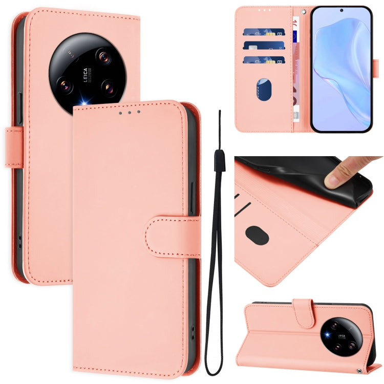 Skin Feel Solid Color Leather Phone Case with Lanyard, For Xiaomi Poco C50 4G / C51, For Xiaomi 13 Ultra