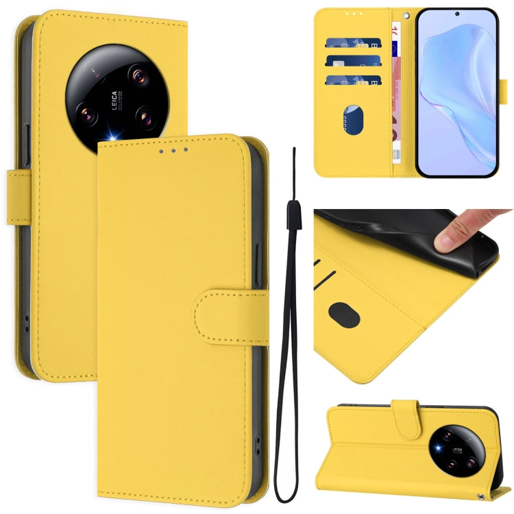 Skin Feel Solid Color Leather Phone Case with Lanyard, For Xiaomi Poco C50 4G / C51, For Xiaomi 13 Ultra